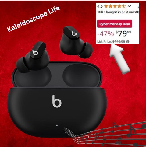 Beats Studio Buds - True Wireless Noise Cancelling Earbuds - Compatible with Apple & Android, Built-in Microphone, IPX4 Rating, Sweat Resistant Earphones, Class 1 Bluetooth Headphones - Black